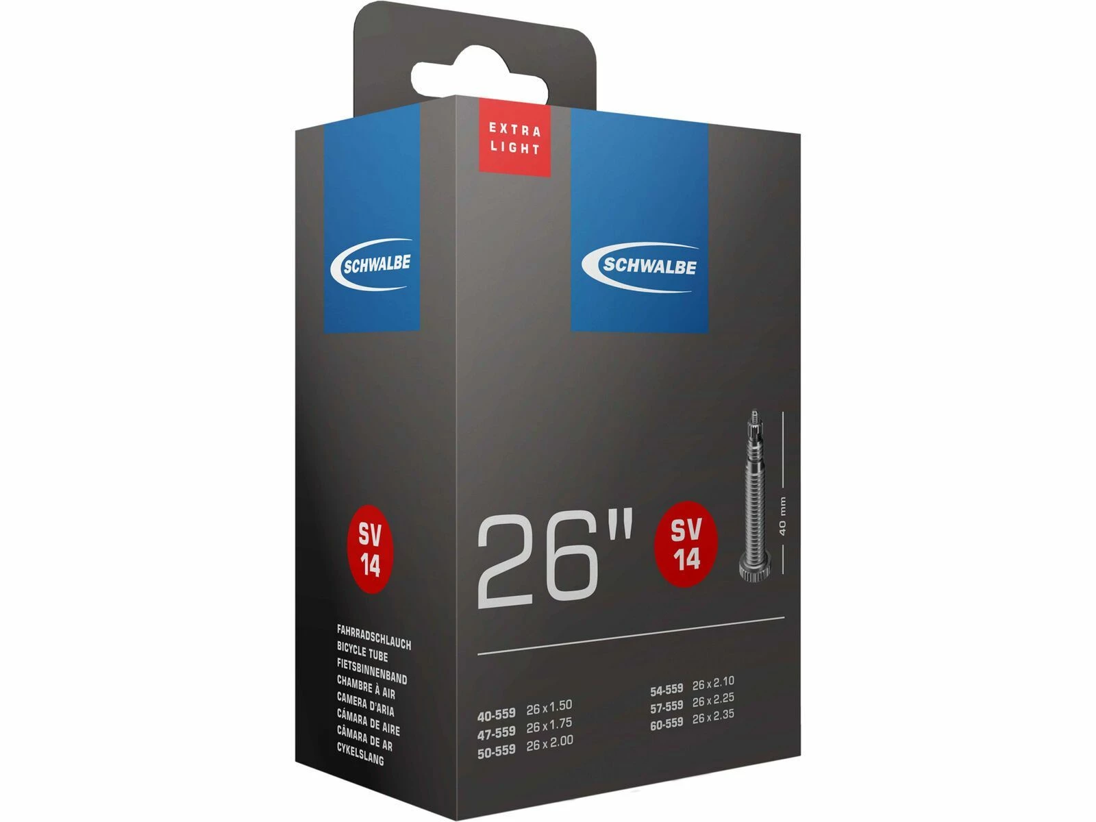 Schwalbe Schlauch SV 14 Extra Light - 26 X 1.50-2.35