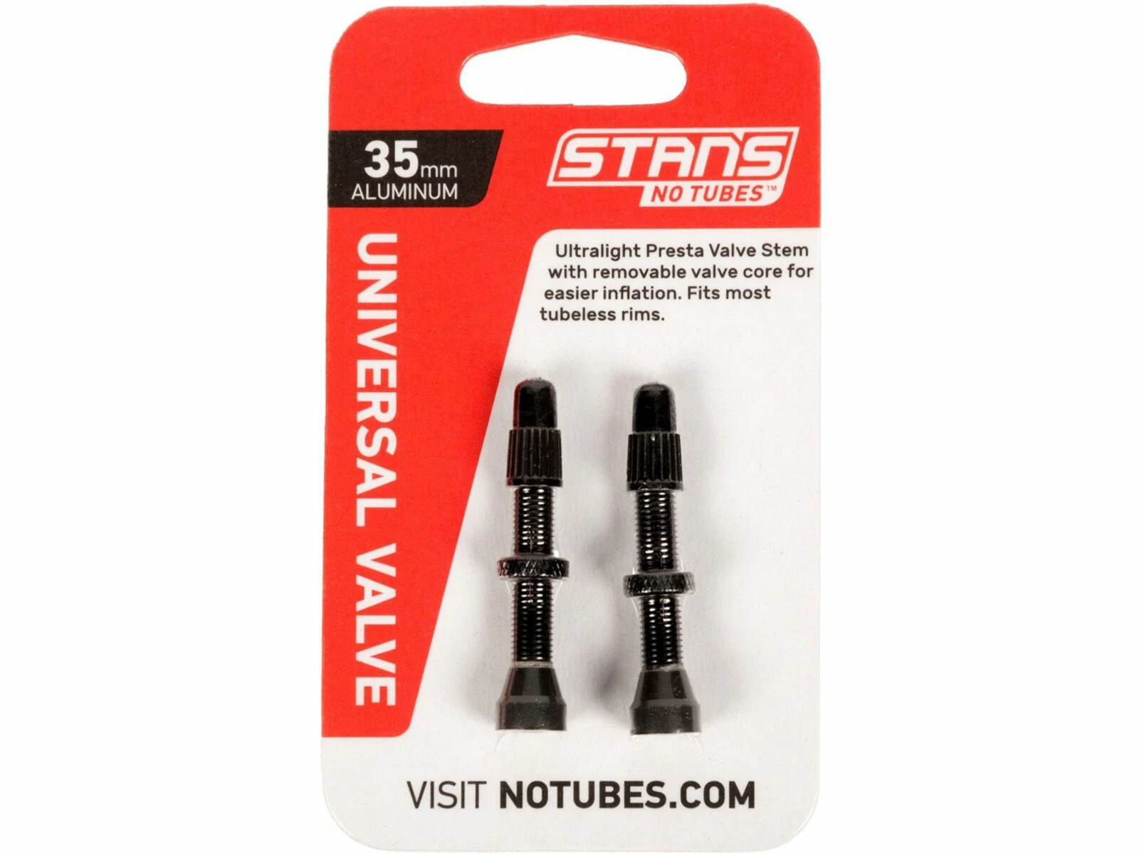 Stan's NoTubes Stan's NoTubes Universal Alloy Valve - 35 Mm, Schwarz – Bild 3