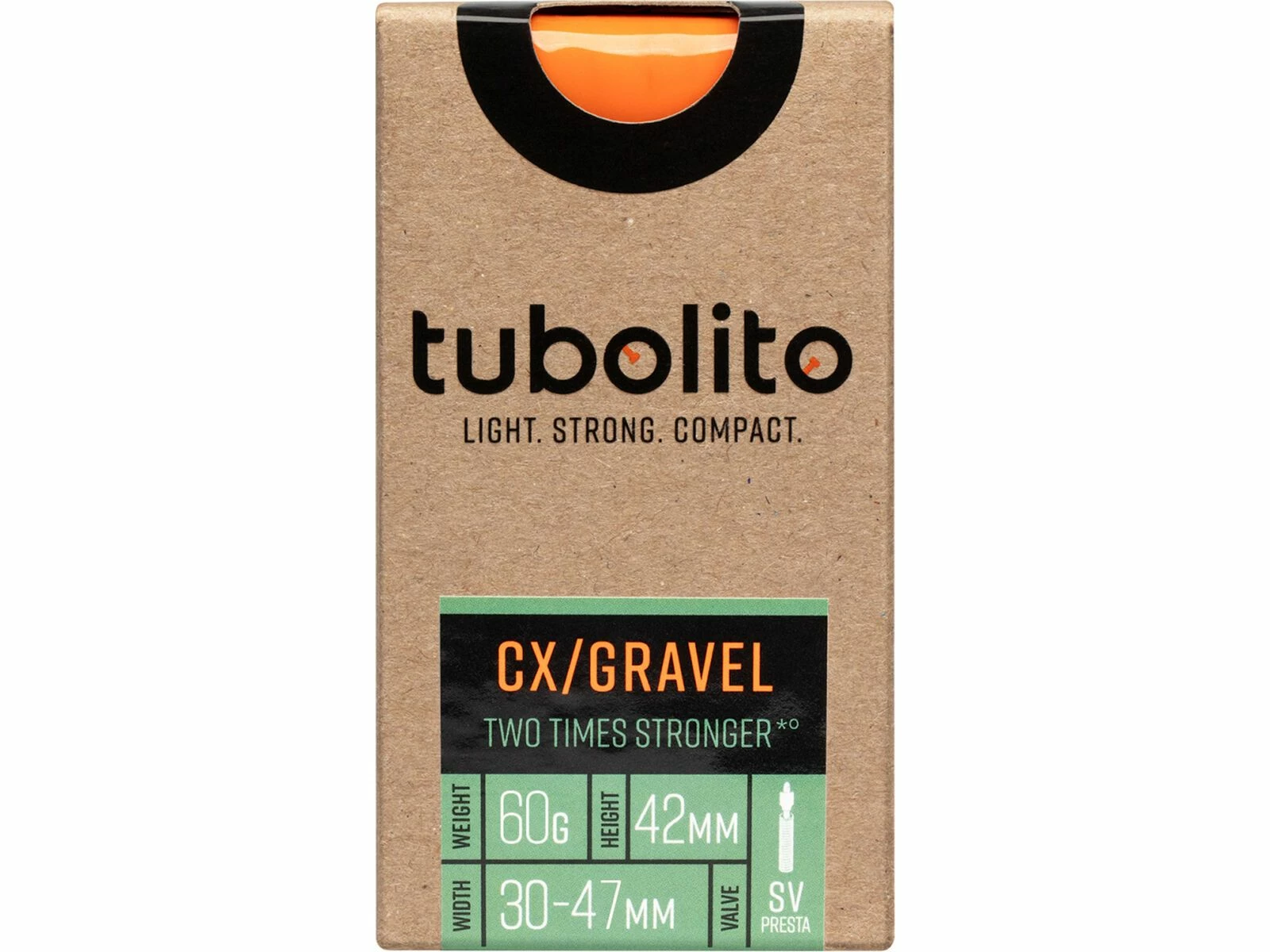 Tubolito Tubo CX/Gravel 42 Mm - 700C/650B X 30-47, Orange – Bild 2
