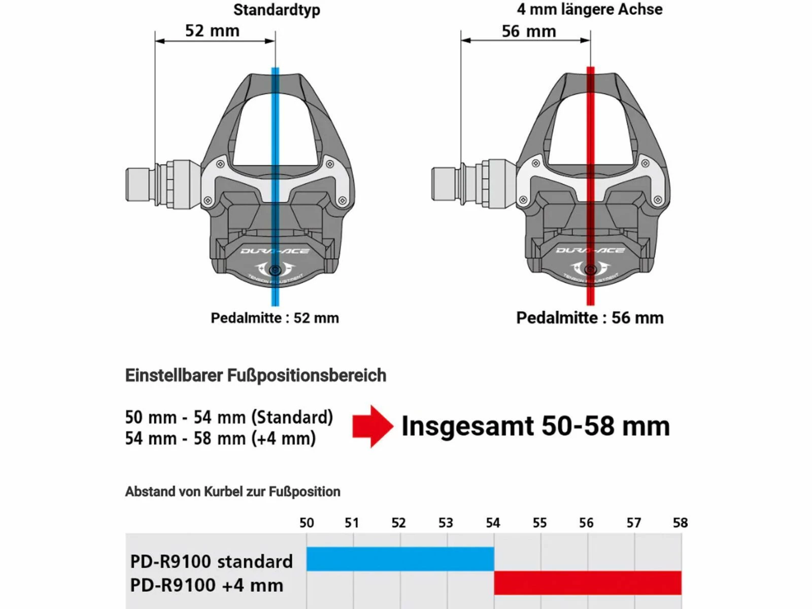 Shimano Ultegra PD-R8000 - 4 Mm Längere Achse – Bild 4