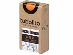 Tubolito S-Tubo Road 60 Mm - 700C X 18-32 / Black Valve, Orange/black