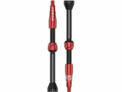 Lezyne CNC TLR Valves - 60 Mm, Red