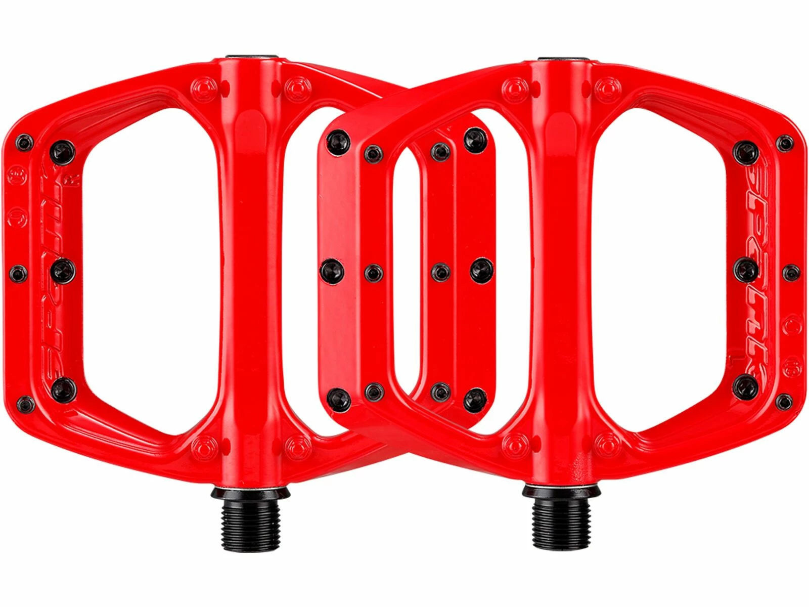 Spank Spoon DC Flat Pedal, Red – Bild 2
