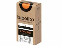 Tubolito S-Tubo CX/Gravel 42 Mm - 700C X 32-50 / Black Valve, Orange/black