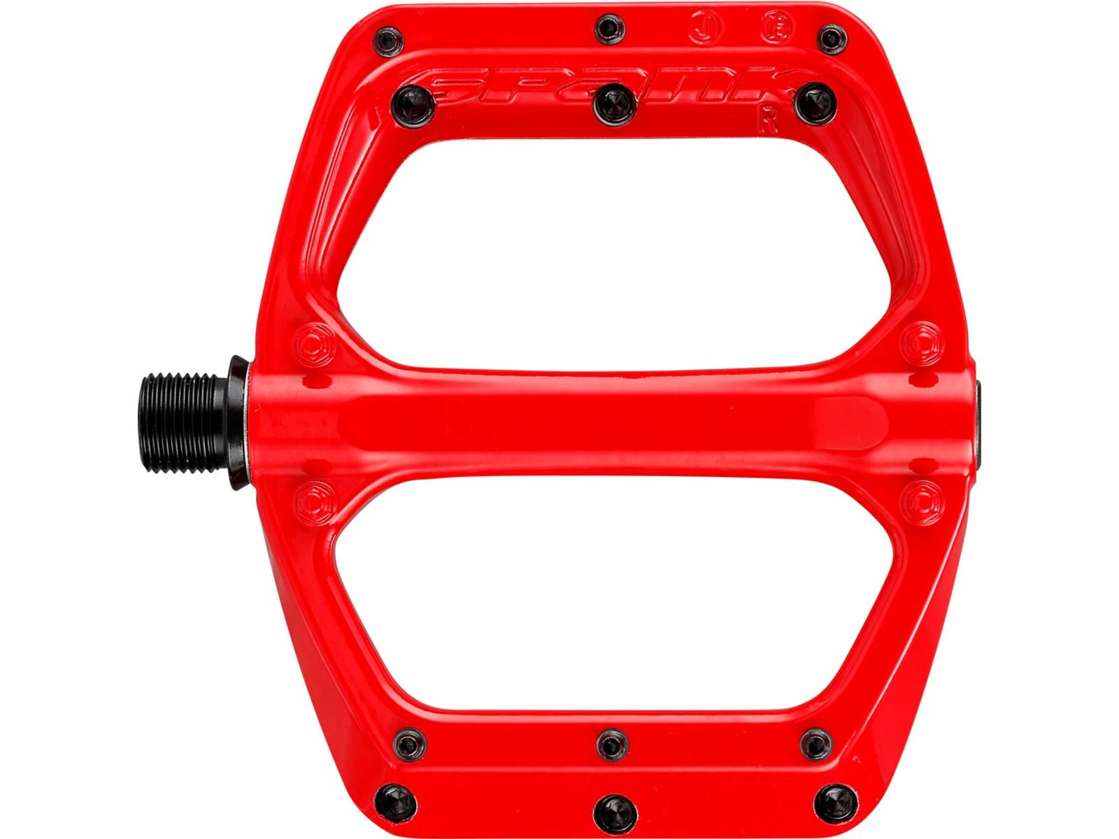 Spank Spoon DC Flat Pedal, Red – Bild 4
