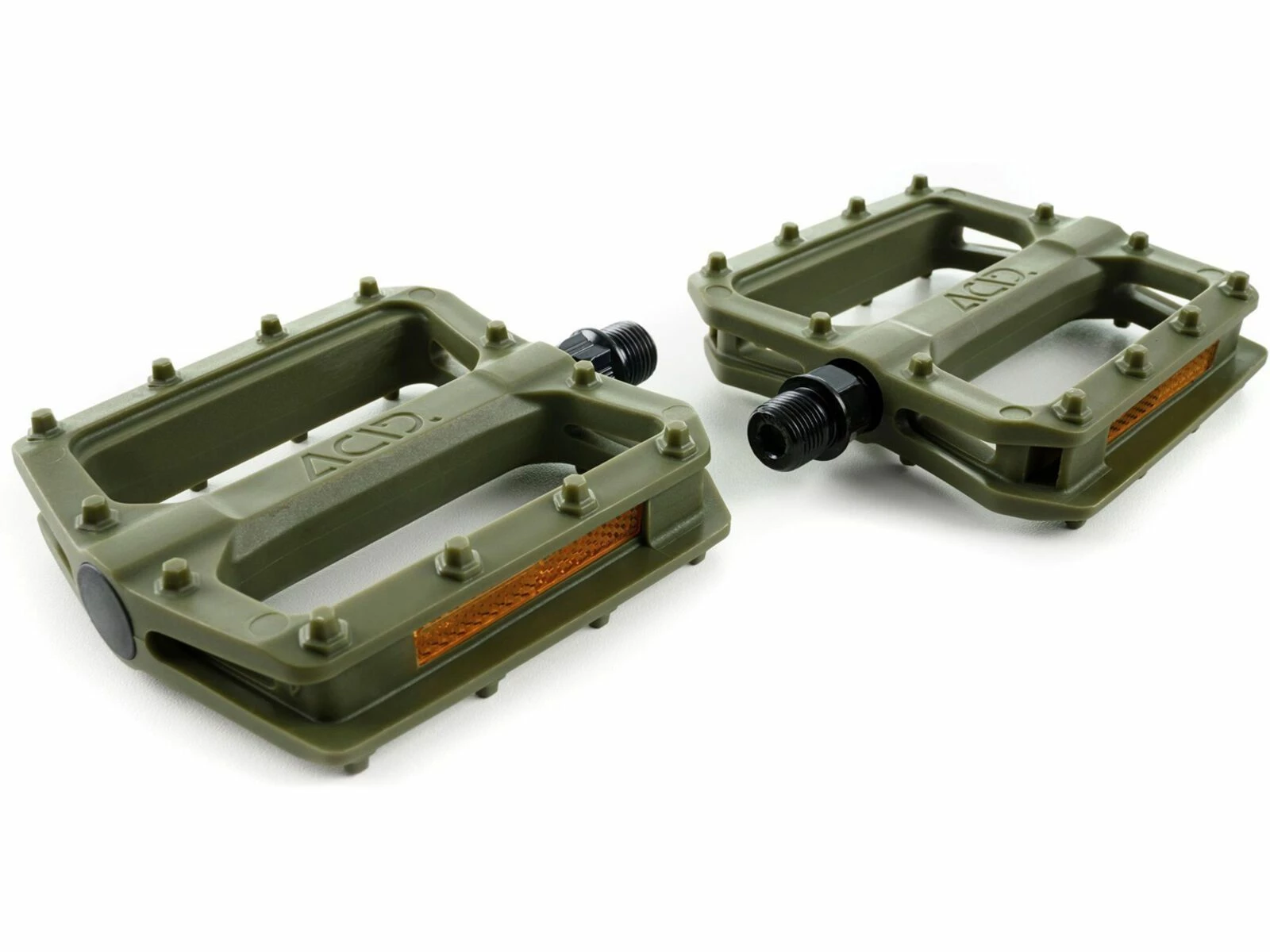 Cube Acid Pedale Flat C3-ZP, Olive Green – Bild 2