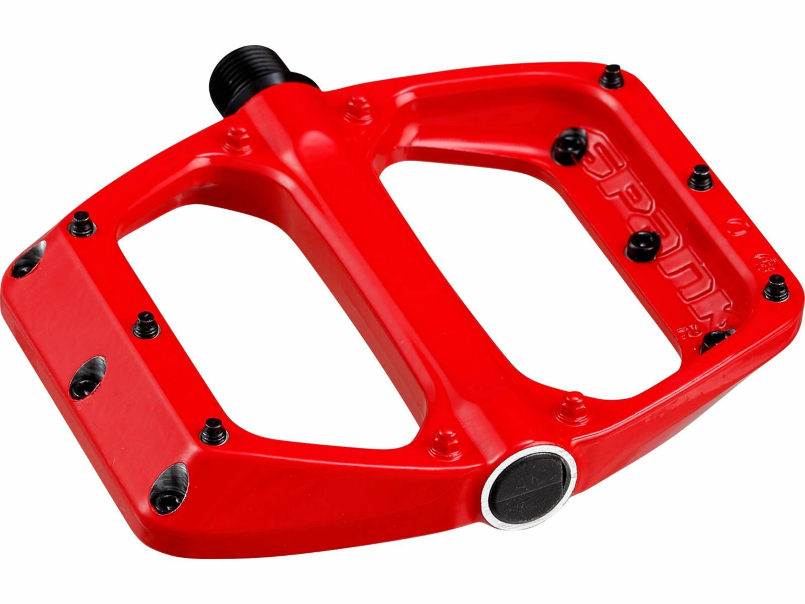 Spank Spoon DC Flat Pedal, Red