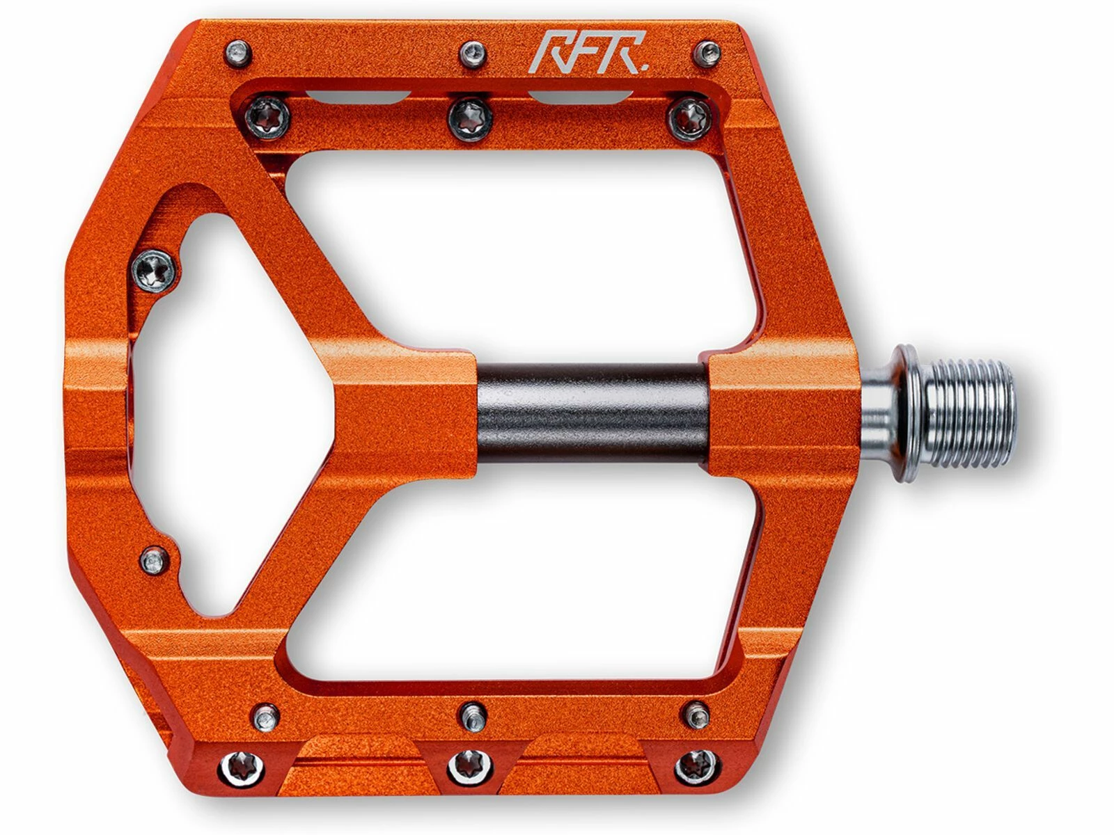 Cube RFR Pedale Flat SLT 2.0, Orange´n´grey