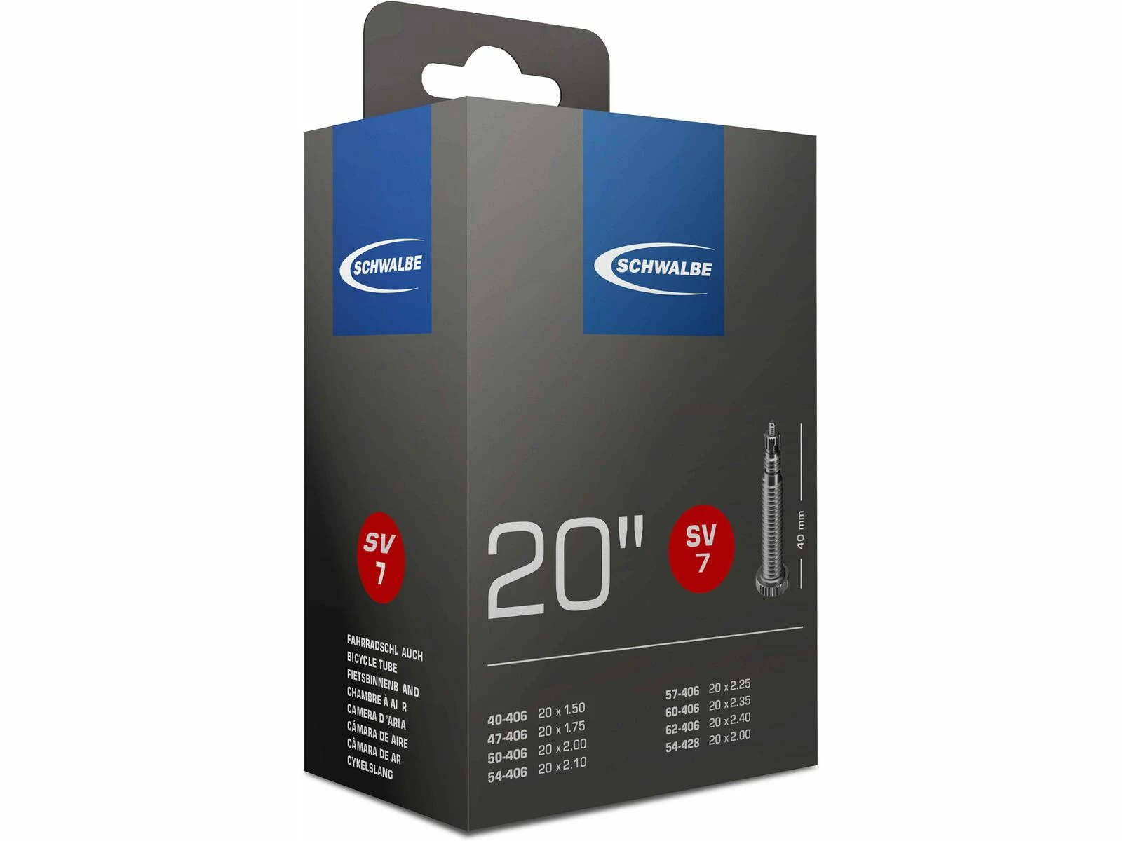 Schwalbe Schlauch SV 7 - 20 X 1.50-2.50