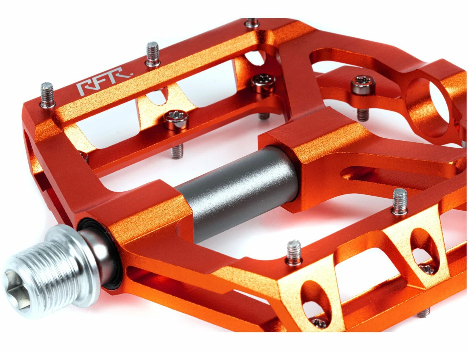 Cube RFR Pedale Flat SLT 2.0, Orange´n´grey – Bild 3