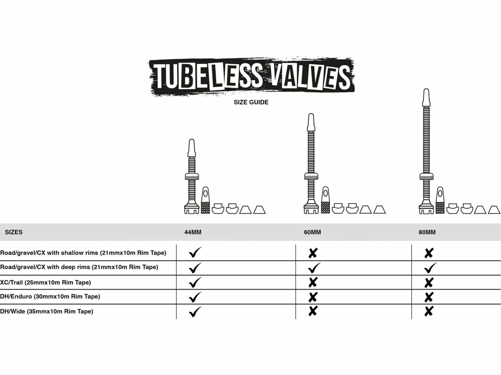 Muc-Off Tubeless Valves V2 - 44 Mm, Grey – Bild 2