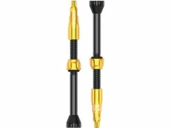 Lezyne CNC TLR Valves - 60 Mm, Gold
